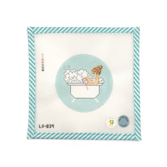 Bathtub Needlepointing