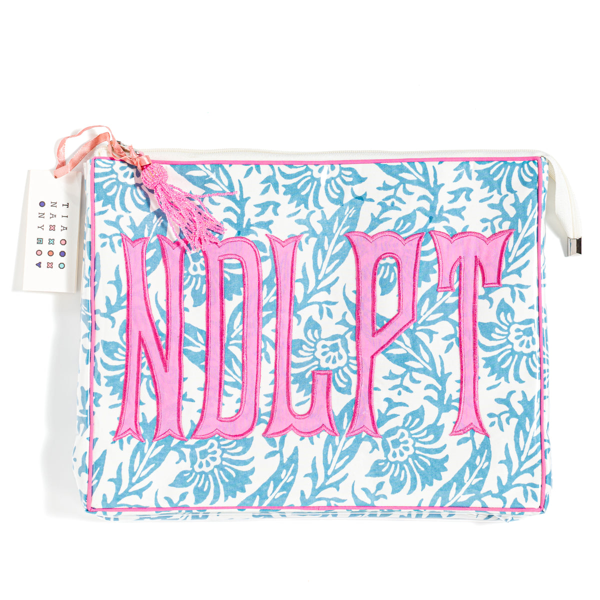 Blue Floral Project Bag