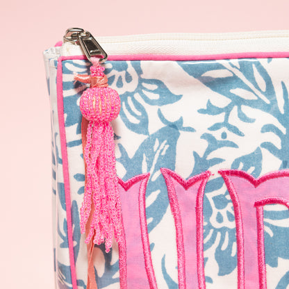 Blue Floral Project Bag
