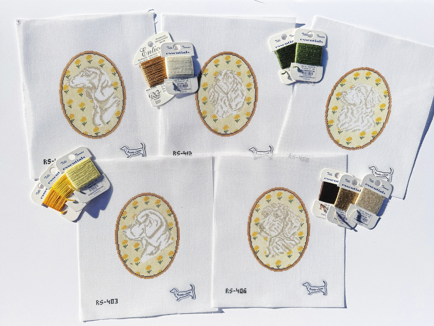 Fiber Kit - Yellow Flower Cameo - Essentials