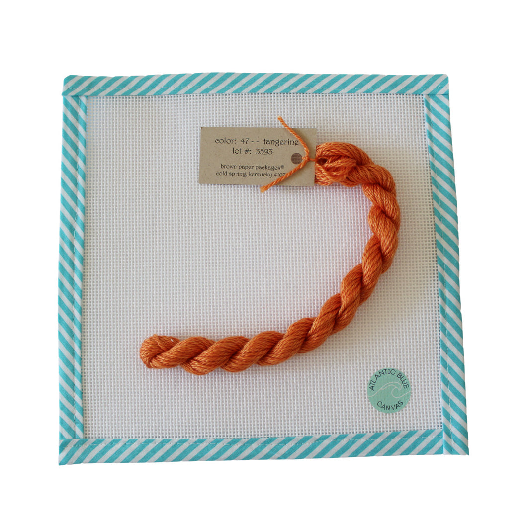 Silk & Ivory Skein - Tangerine - 047