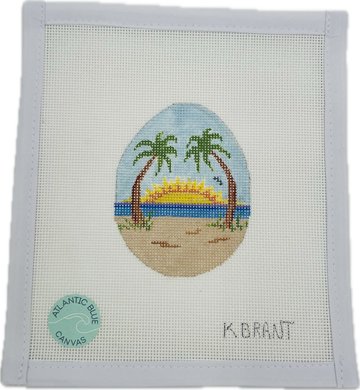 Easter Egg - Sunset Palm Trees