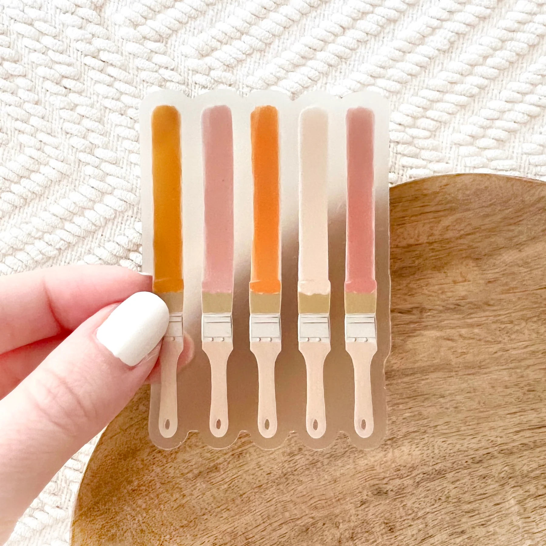 Sunset Paintbrush Palette Sticker