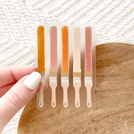 Sunset Paintbrush Palette Sticker