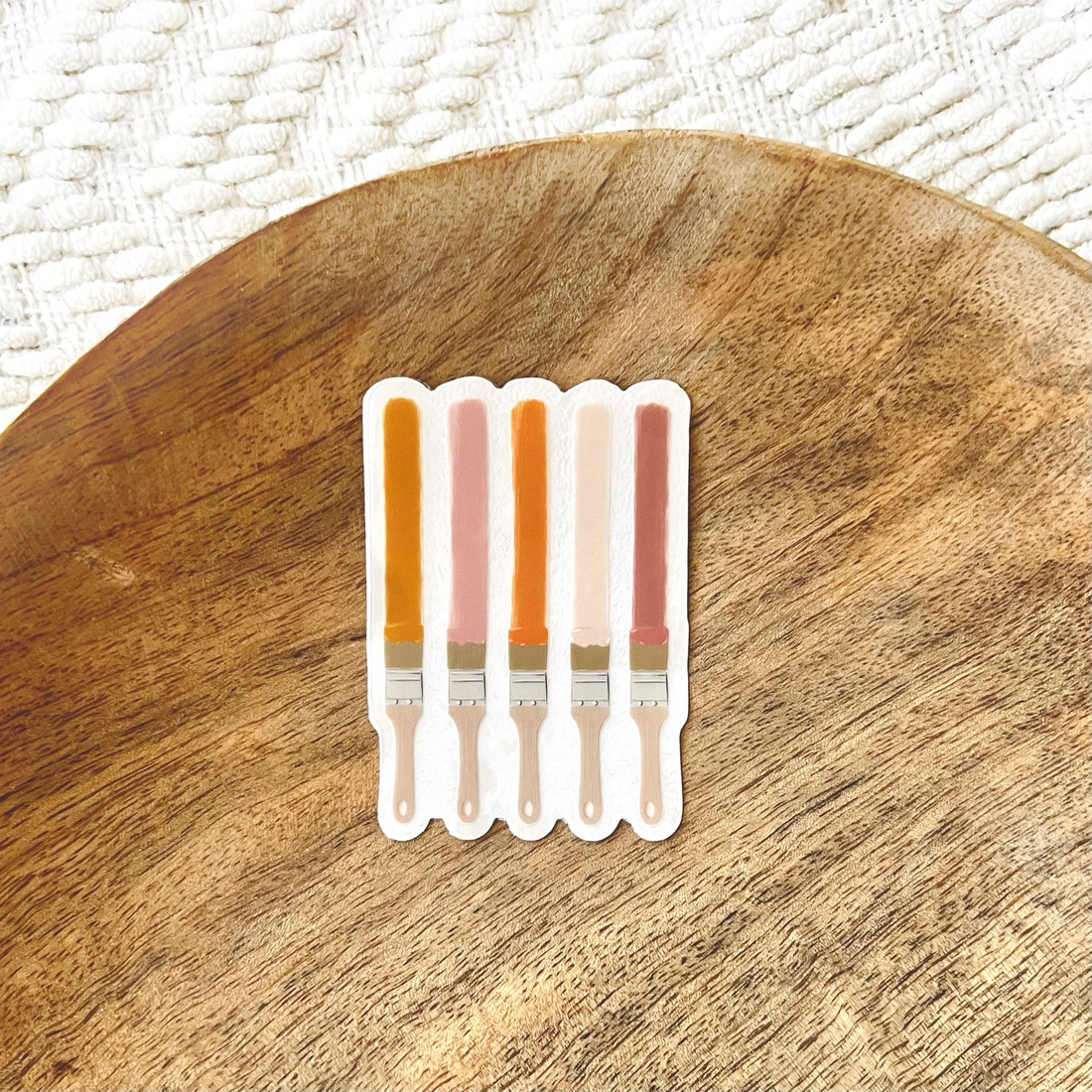 Sunset Paintbrush Palette Sticker