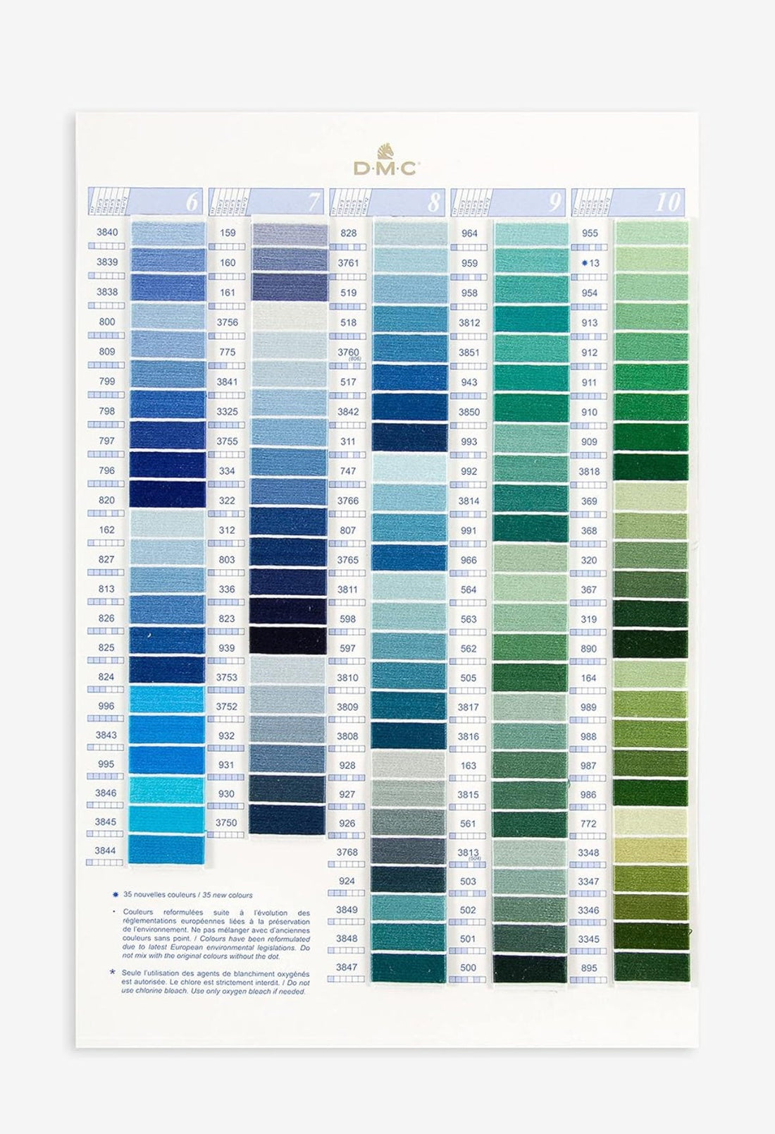 DMC Color Card Book - Real threads