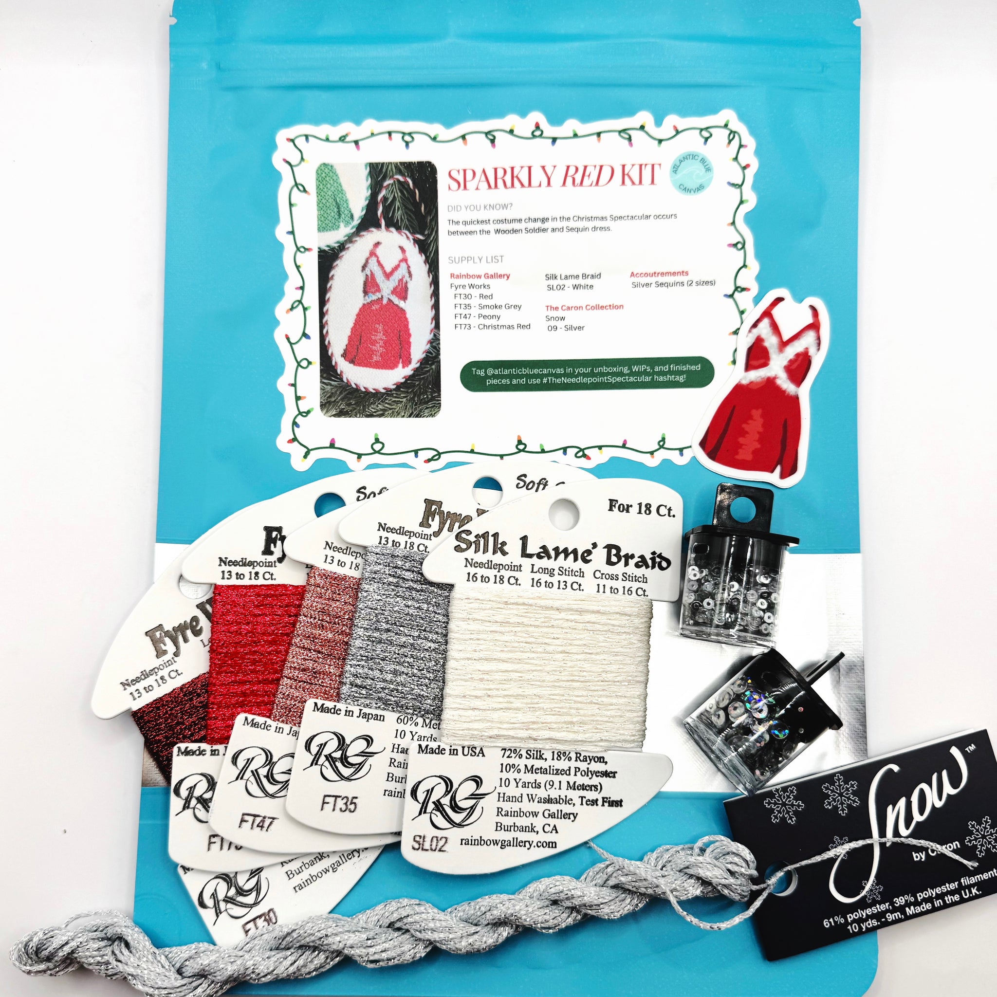 Thread Kit & Guide: Sparkle Red Dress