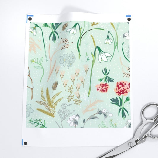 Light Green Floral Fabric