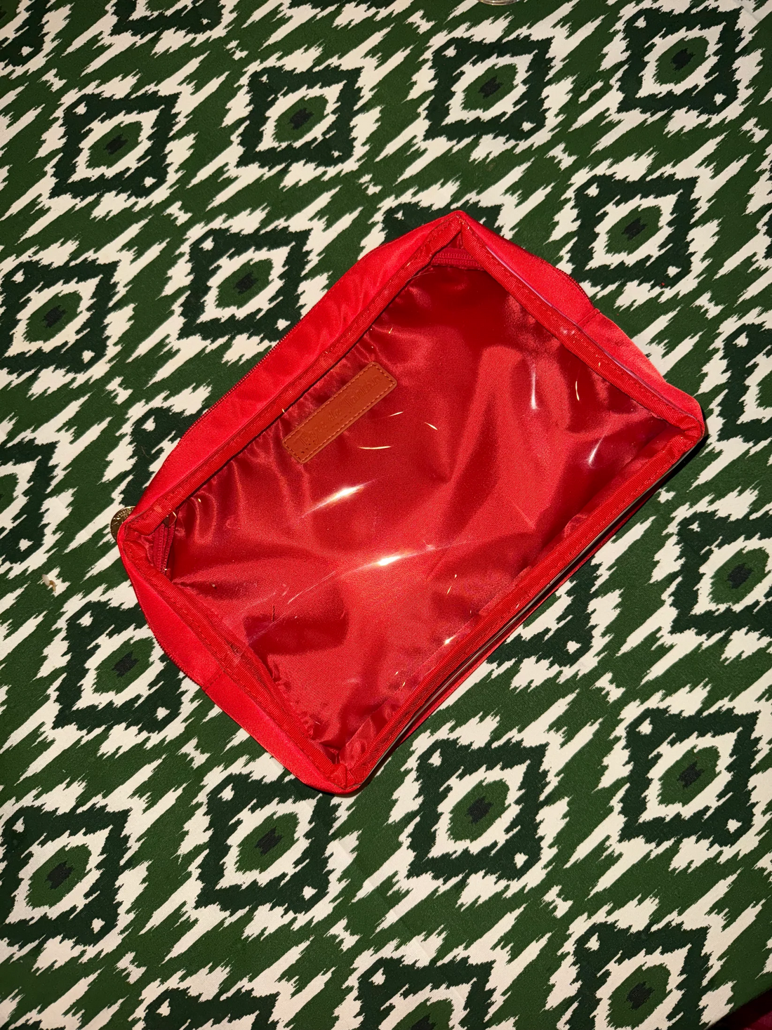 Nylon Satin Project Bag Maraschino - Tigre de Tartan