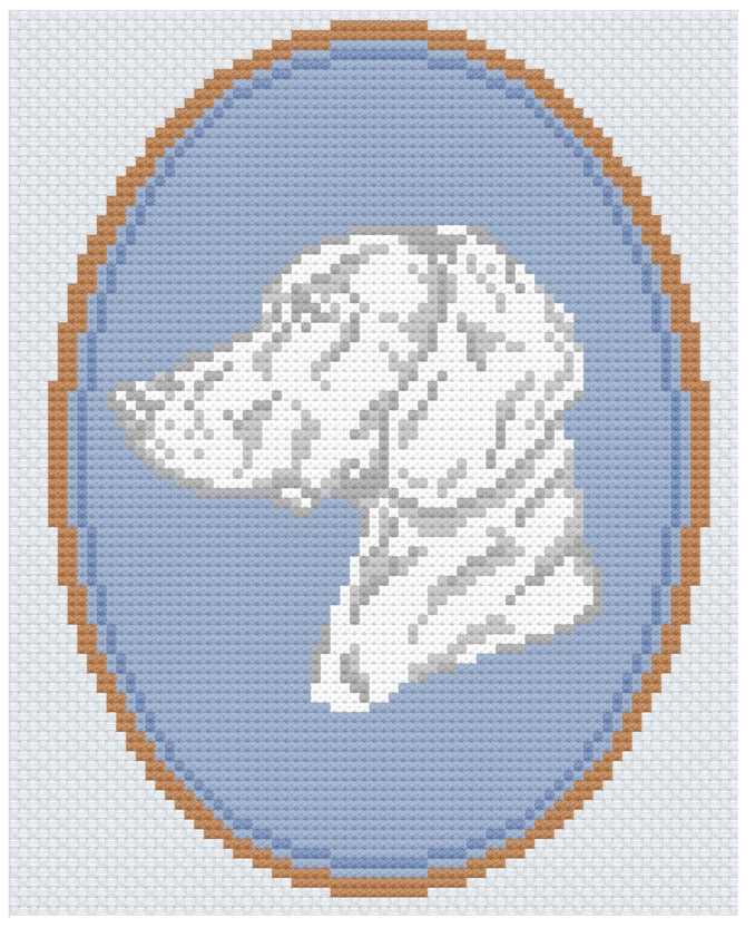 The German Shorthaired Pointer Cameo - February Preorder - Atlantic Blue Canvas
