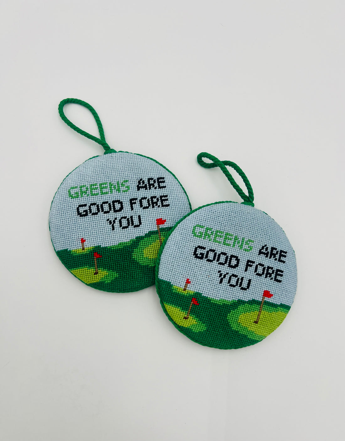 Greens Are Good For You - stitch & finished