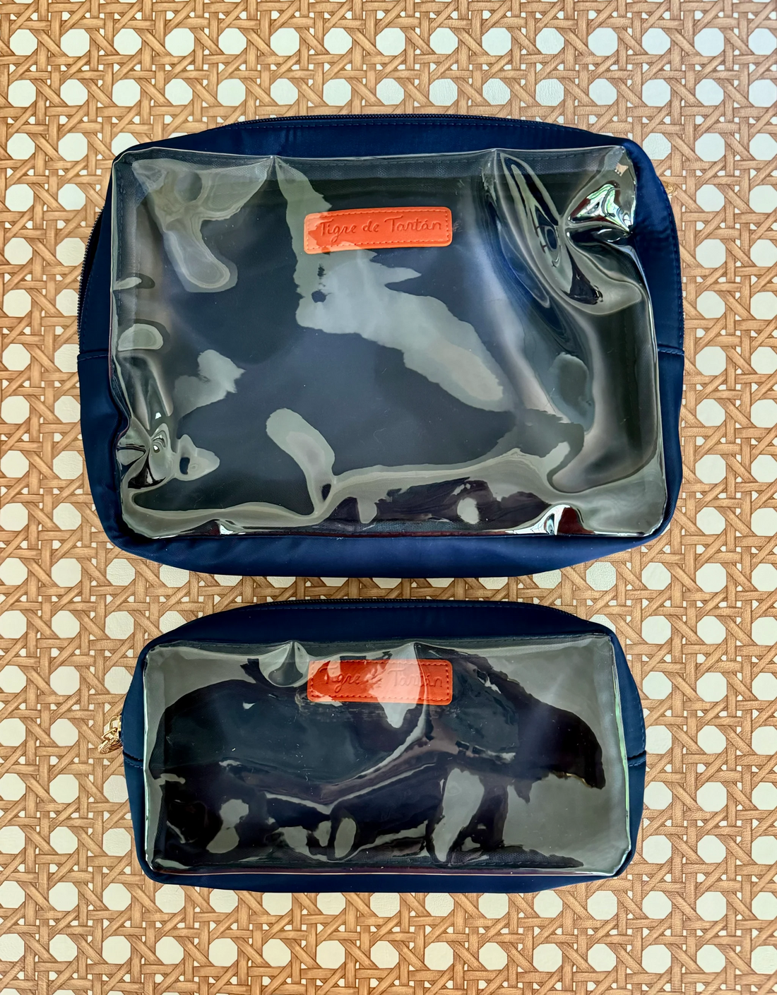 Nylon Satin Project Bag Navy - Tigre de Tartan