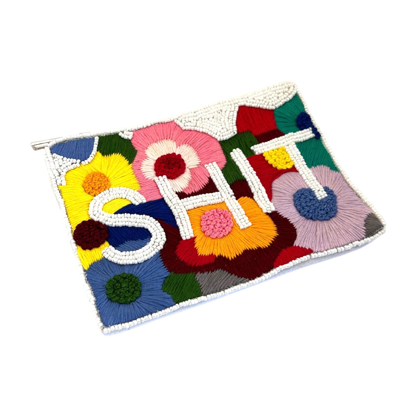 Shit Beaded Pouch