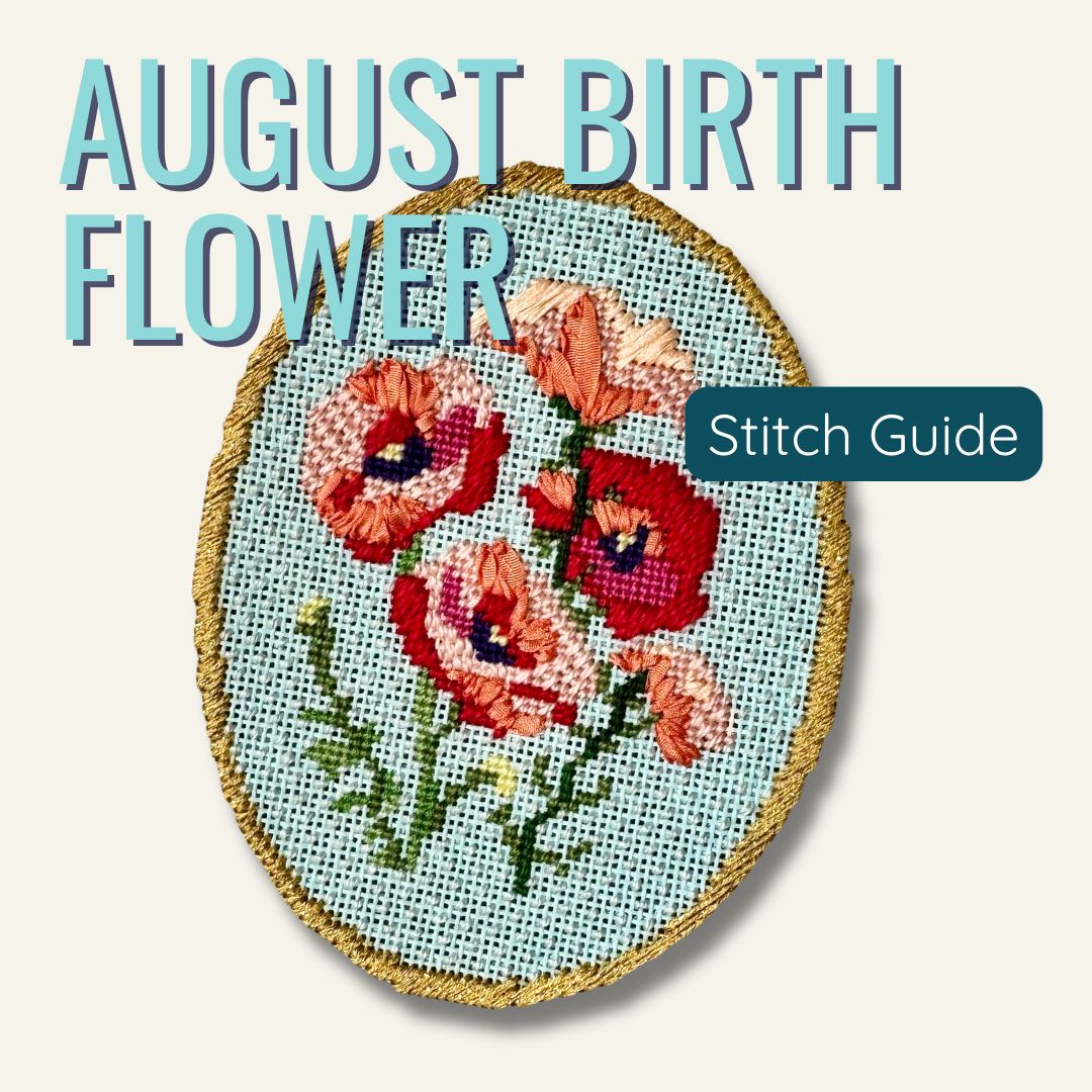 August Birth Flower Stitch Guide