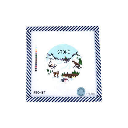 Ski Mountain Travel Round - Customize!