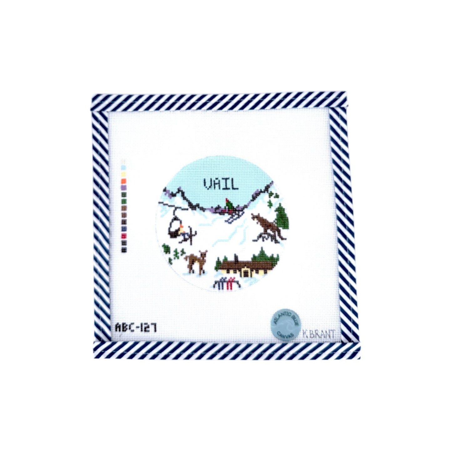 Ski Mountain Travel Round - Customize!