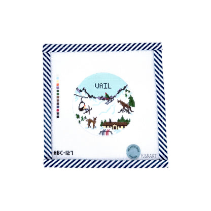 Ski Mountain Travel Round - Customize!