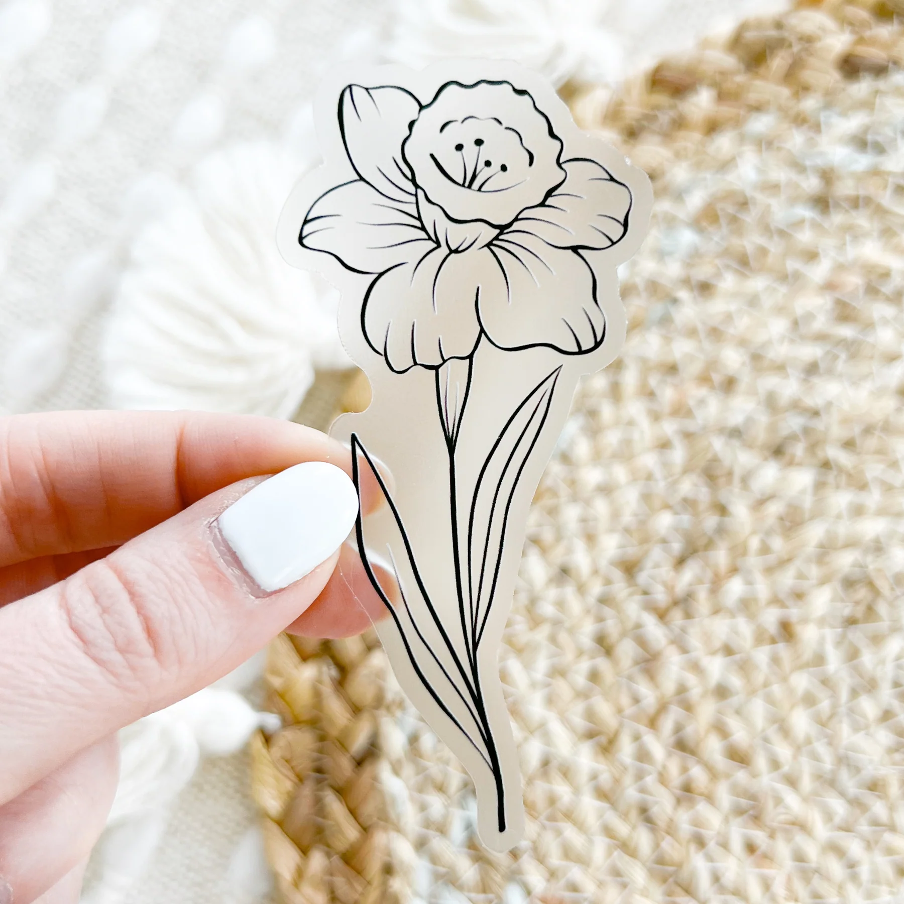 March Birth Month Flower Sticker: Daffodil