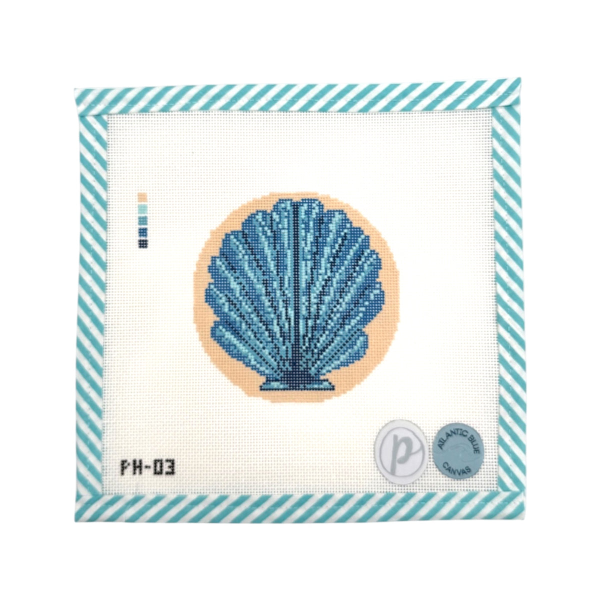 Blue Scallop Shell