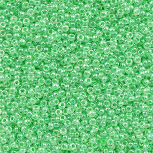Mint Green Ceylon Miyuki Seed Beads Size 15 #520