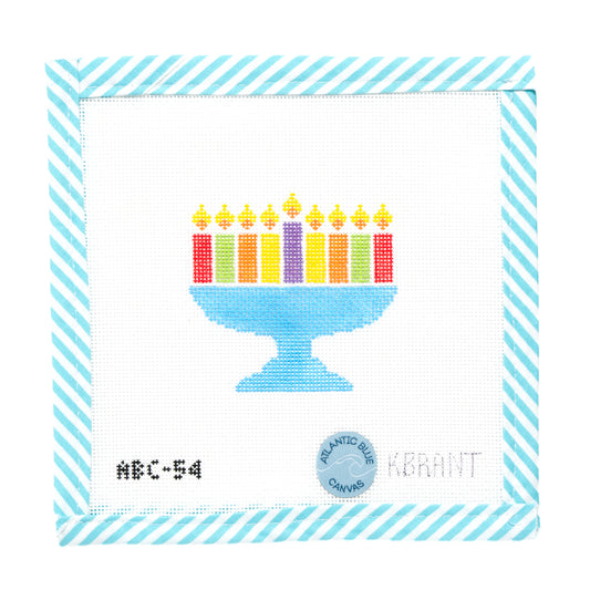 Hanukkah Menorah - Rainbow