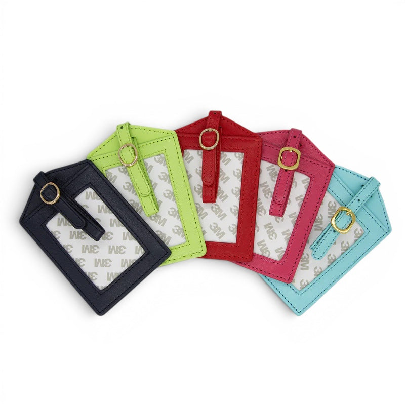 Self-Finishing Leather Luggage Tag