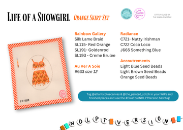 Stitch Guide: Showgirl - Orange Set