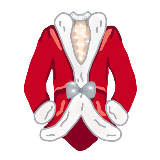Santa Suit Dress Sticker