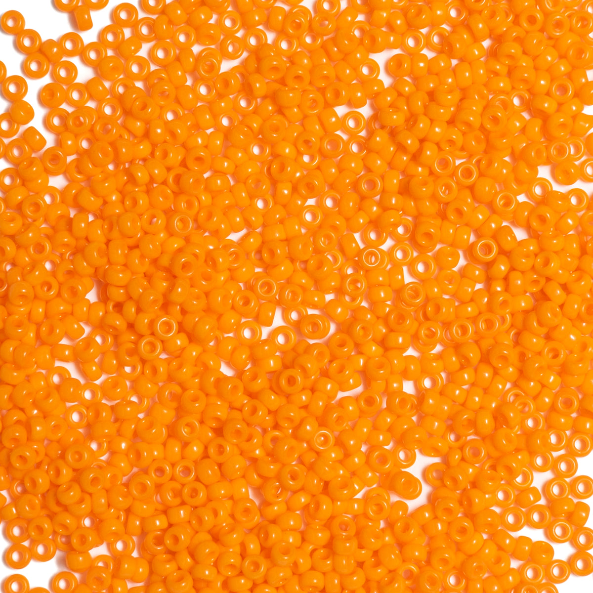 Opaque Tangerine Miyuki Seed Beads Size 15 #405
