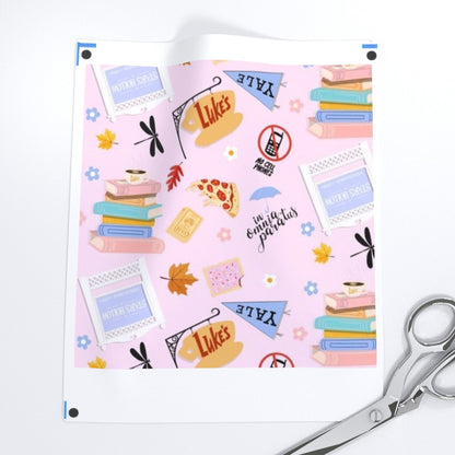 Gilmore Girls Print Fabric - Pink