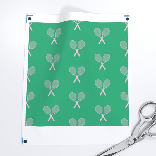 Pink & Green Tennis Fabric