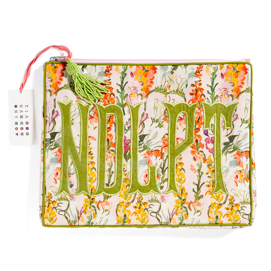 Purple & Orange Floral Project Bag