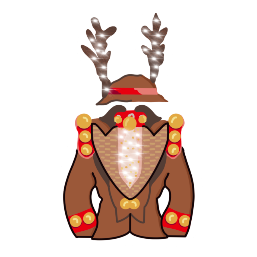 Reindeer Dress Sticker
