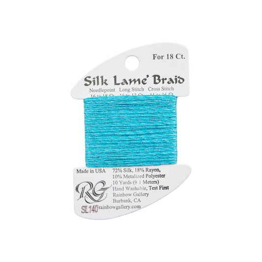 Silk Lame Braid SL140 Jamaican Sea