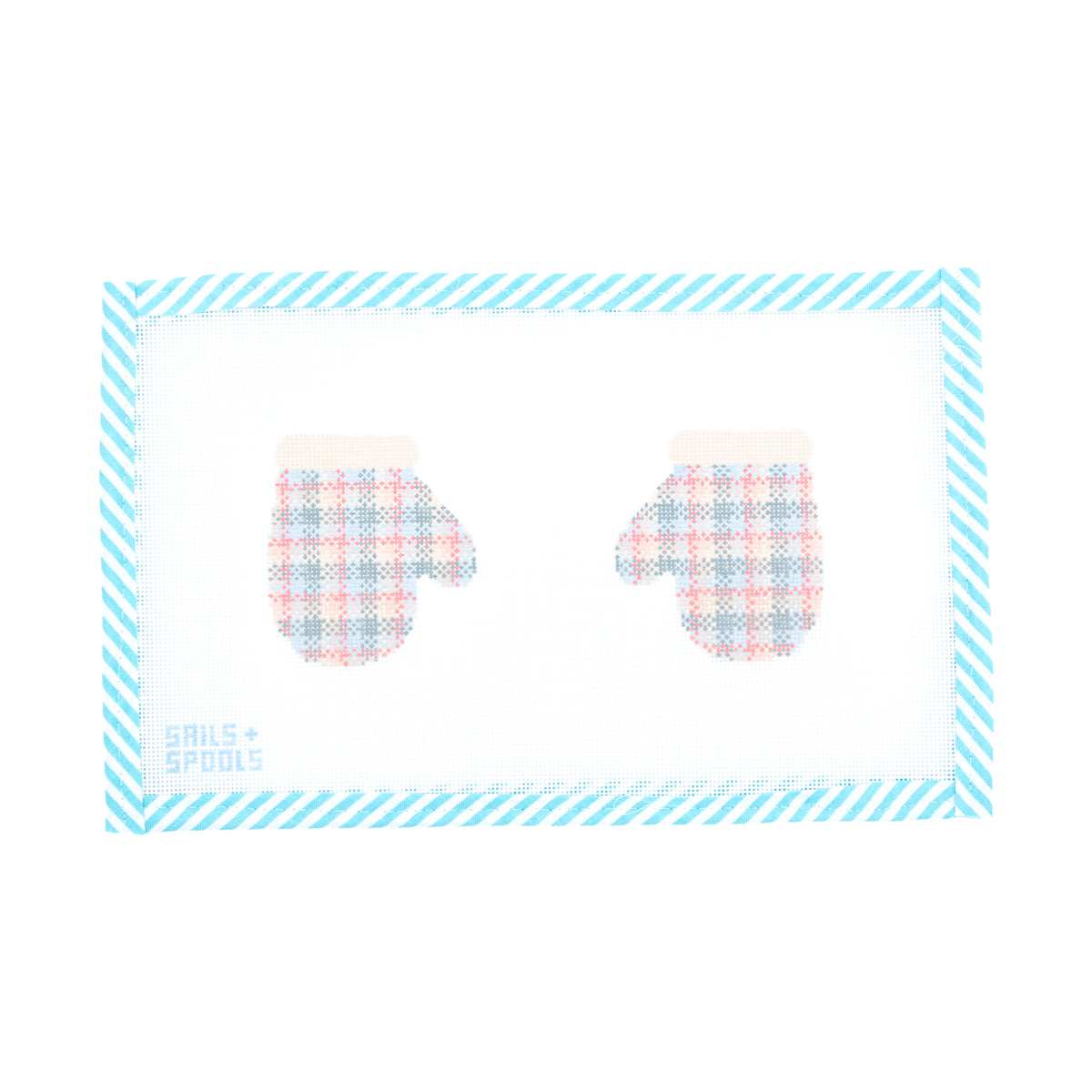 Pastel Plaid Mittens