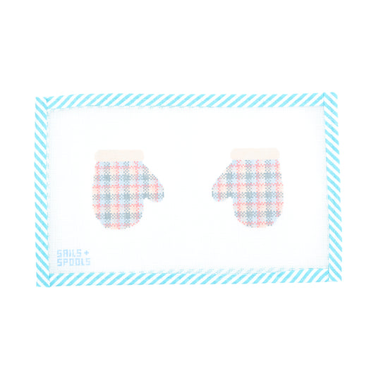 Pastel Plaid Mittens