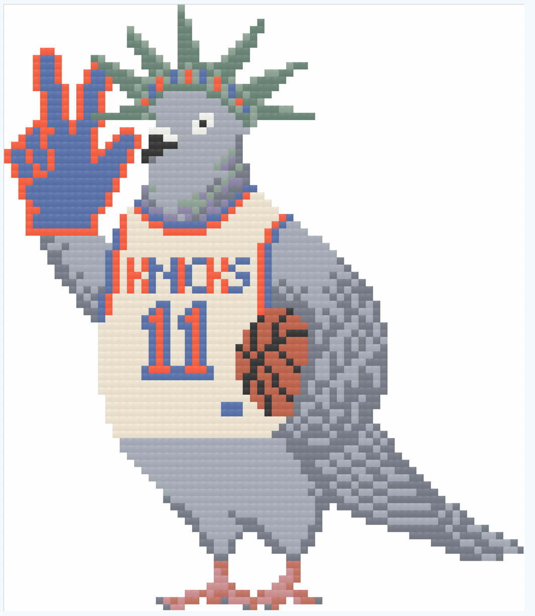 NY Knicks Pigeon (Preorder - Shipping Late June)