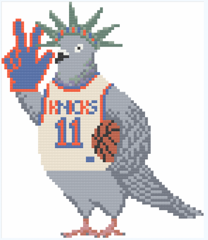 NY Knicks Pigeon (Preorder - Shipping Late June)