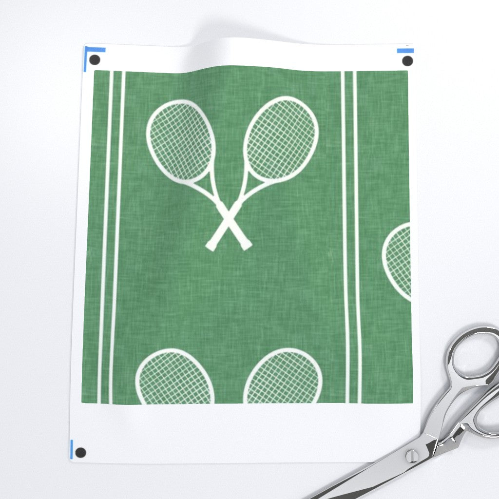 Tennis Racquets Fabric (Soft Green)