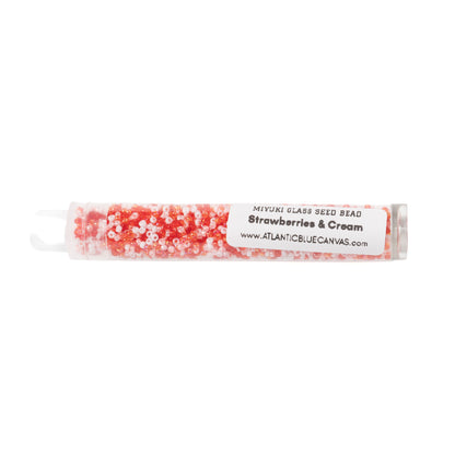 Strawberries & Cream - Miyuki Seed Beads