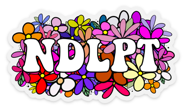 NDLPT Floral Clear Sticker