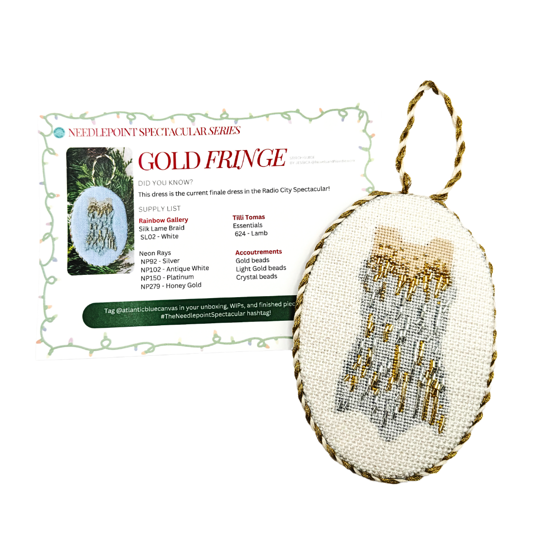 Stitch Guide: The Gold Sequin Dress Atlantic Blue Canvas Stitch Guide: The Gold Sequin Dress Atlantic Blue Canvas