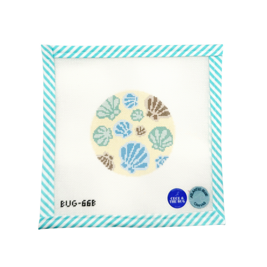 Seashell Coaster - Neutrals - 18 Mesh