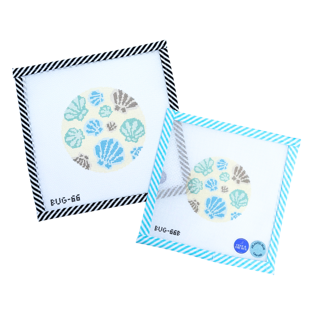 Seashell Coaster - Neutrals - 18 Mesh