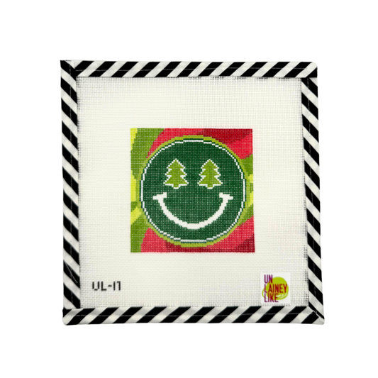 Neon Smiley Face - Christmas