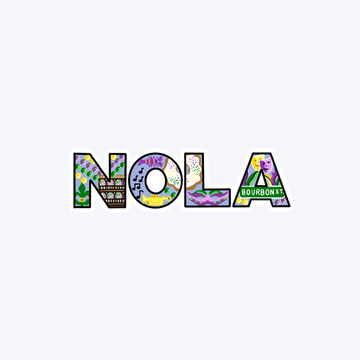 New Orleans - NOLA - Sticker
