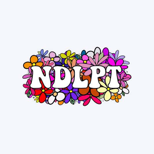 NDLPT Floral Clear Sticker