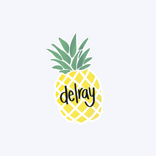 Delray Pineapple Sticker