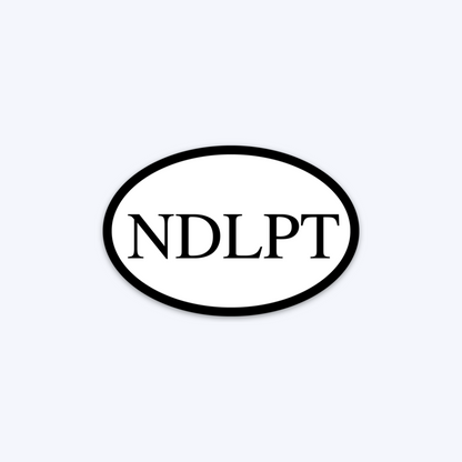 Oval NDLPT Sticker