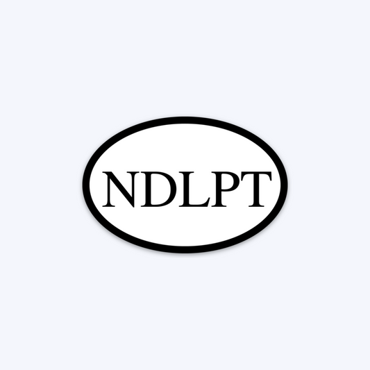 Oval NDLPT Sticker